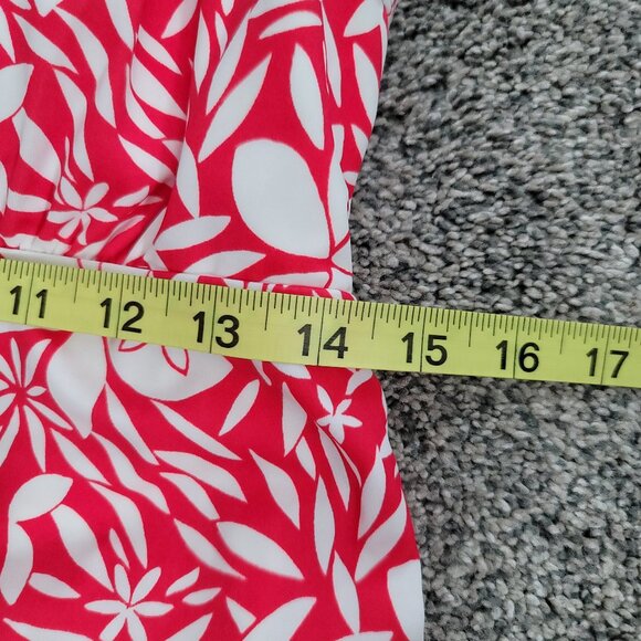 Kim Rogers Belk Women's Tummy Control Shape Support Swim Suit Medium Rose/White. - Picture 4 of 10